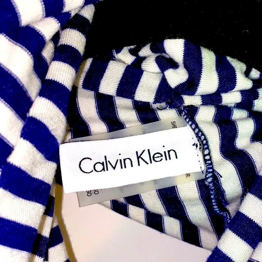 Calvin Klein navy & white stripe soft infinity